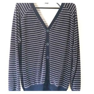 CHEAP MONDAY XL  MENS STRIPED CARDIGAN SWEATER